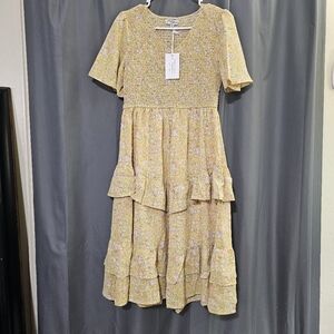 Yellow Polygram sundress medium